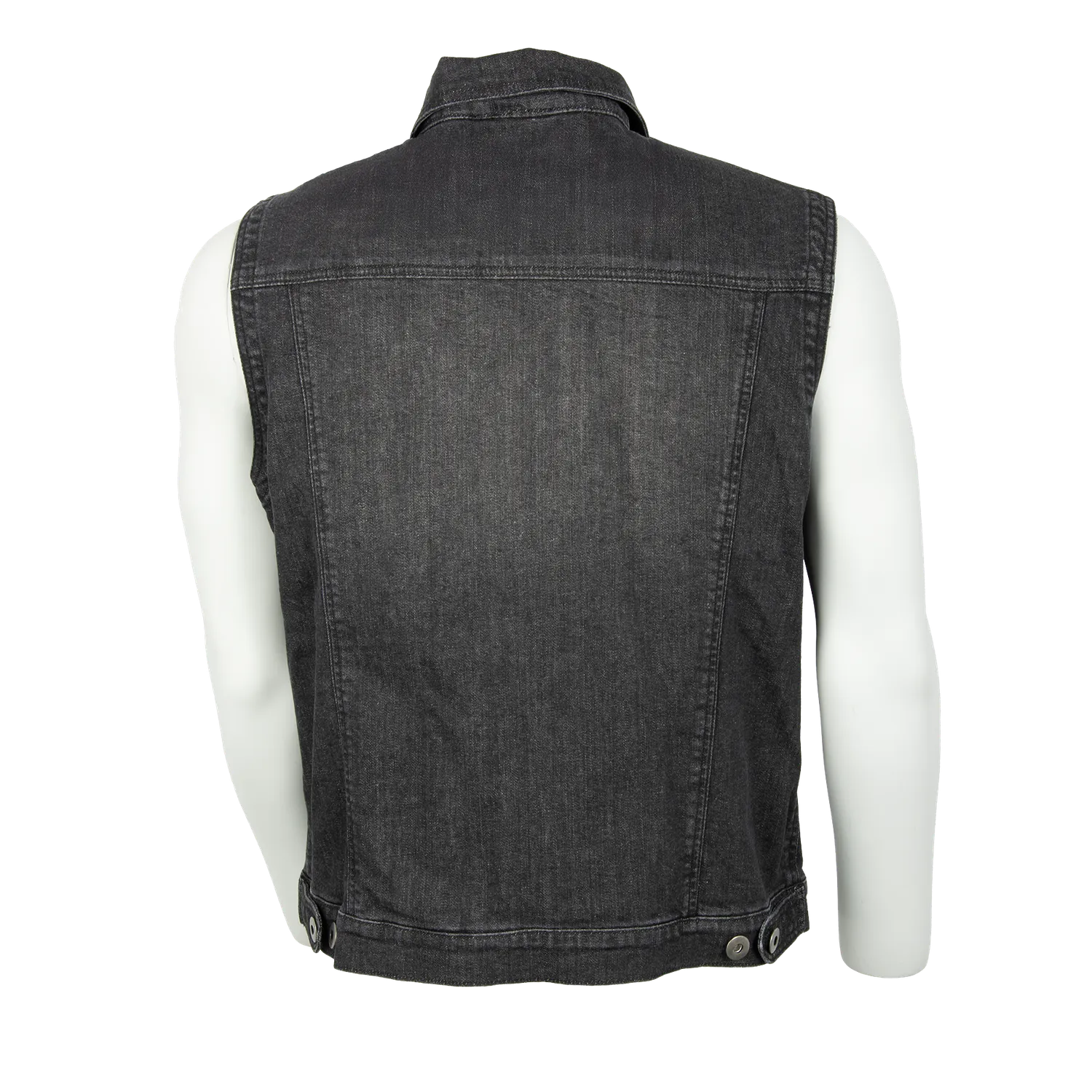 4Bikers Jeansväst Svart Tvättad