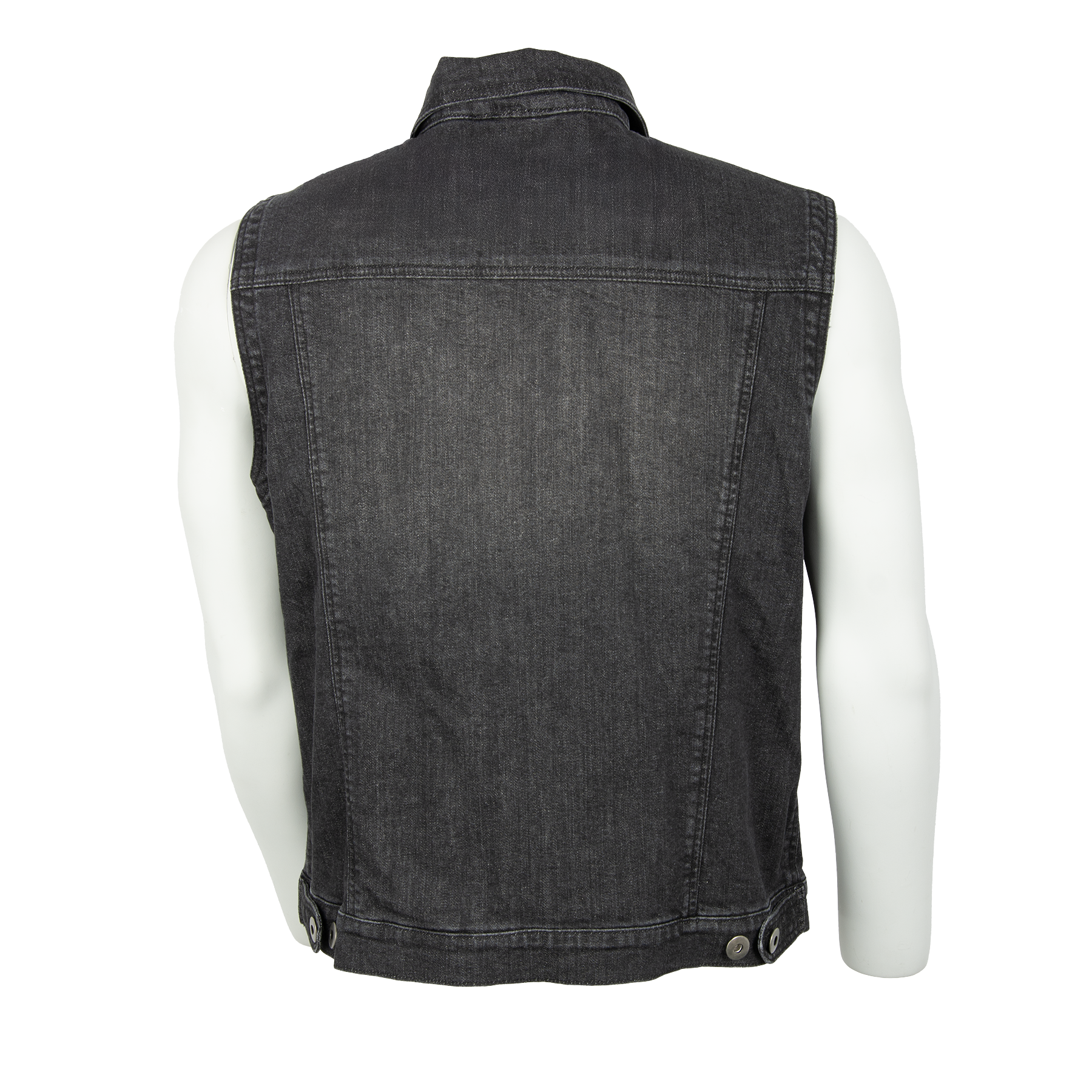 4Bikers Jeansväst Svart Tvättad