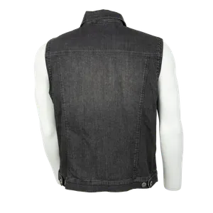 4Bikers Jeansväst Svart Tvättad