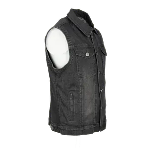4Bikers Jeansväst Svart Tvättad