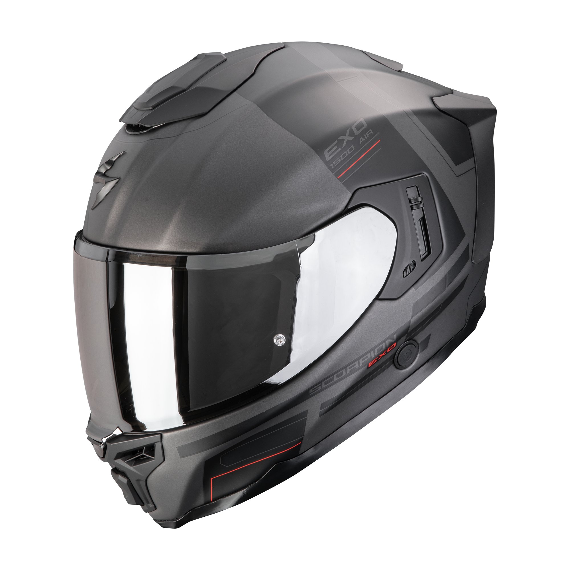 SCORPION Helmet EXO-1500 AIR DUAL Matt Silver-Black