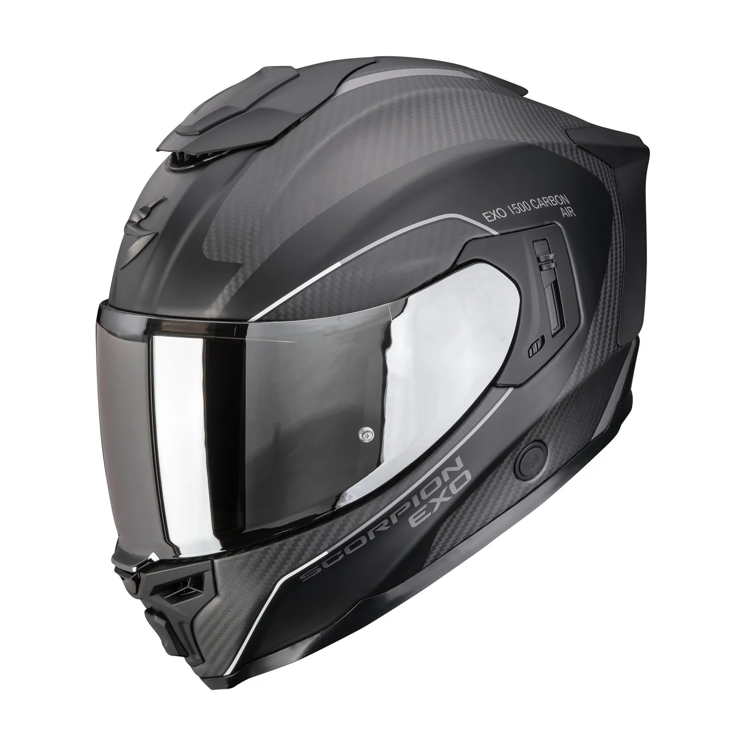 SCORPION Helmet EXO-1500 CARBON AIR MUNDI Matt Black-Silver
