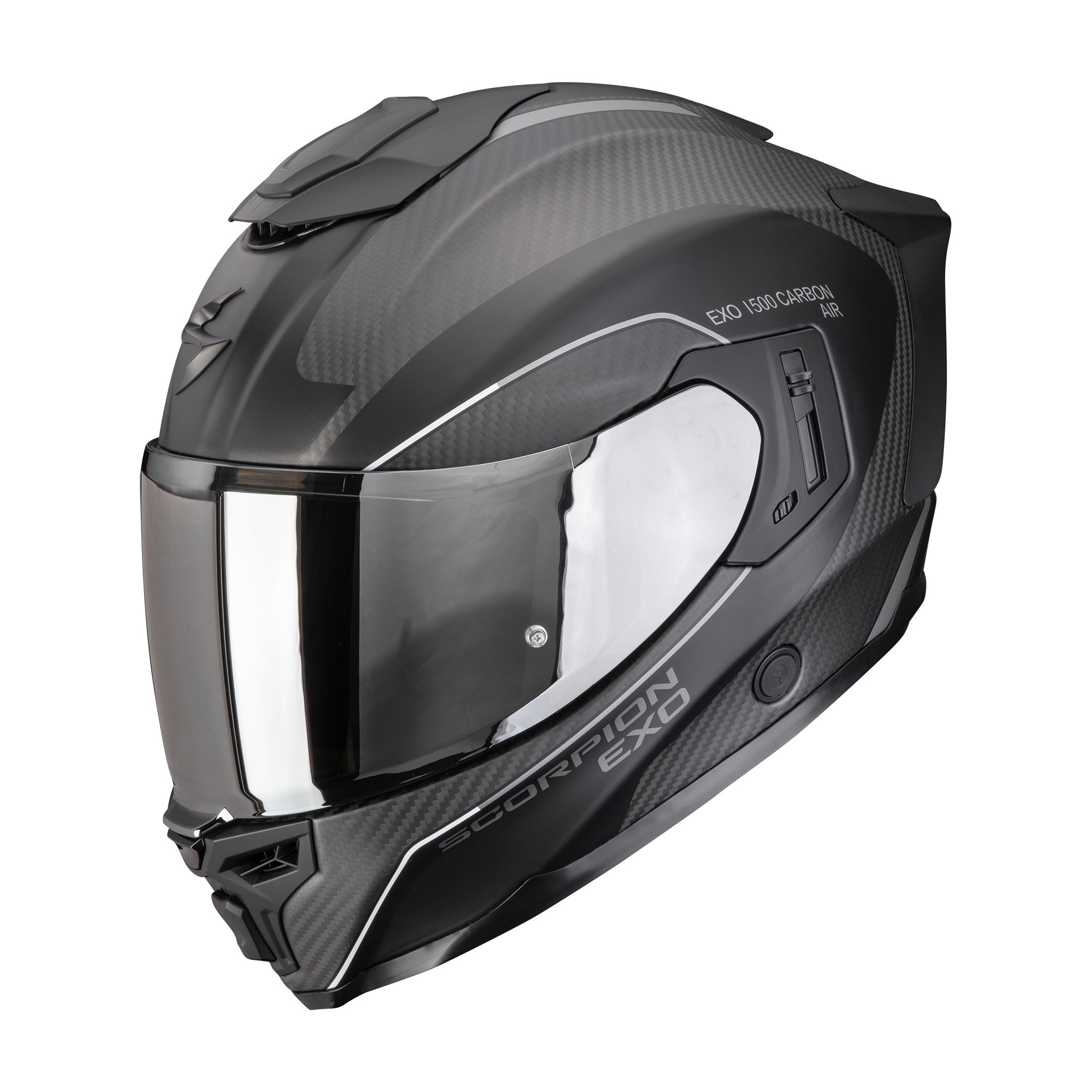 SCORPION Helmet EXO-1500 CARBON AIR MUNDI Matt Black-Silver