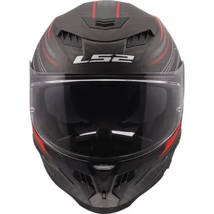 Hjälm Ls2 Ff807 Dragon Carbon Subic Röd