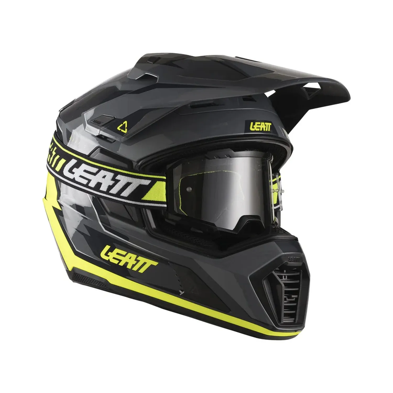 Leatt Hjälm + Goggles ADV 7.5 Hi-Viz Gul