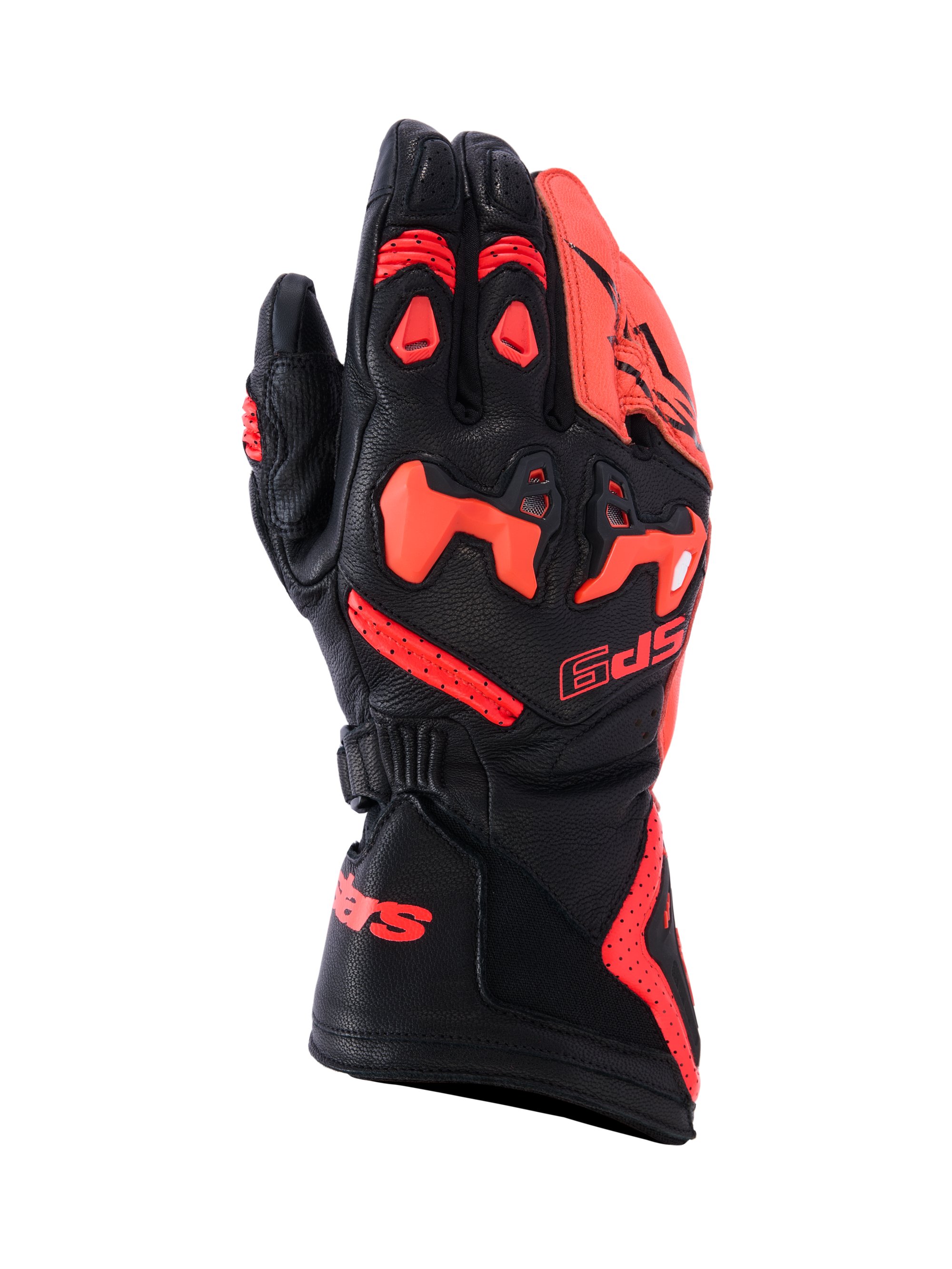 Alpinestars Handske SP-9 Svart/Röd Fluo