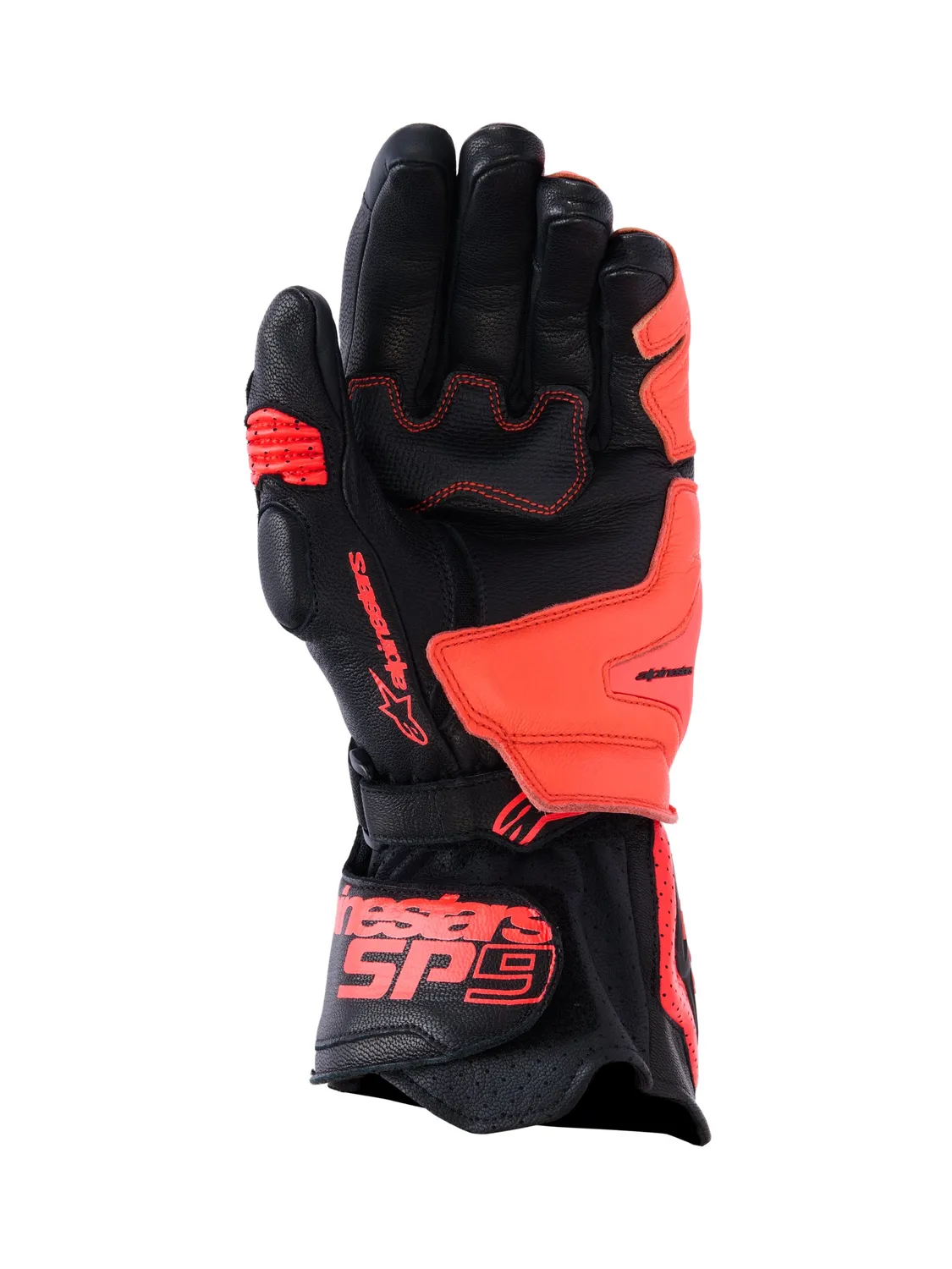 Alpinestars Handske SP-9 Svart/Röd Fluo