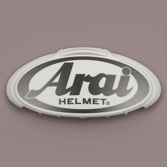 3d Arai Logo Ventil Vit/Gråmetall