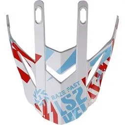 Mx708 Fast Evo Skärm Funky Röd Vit