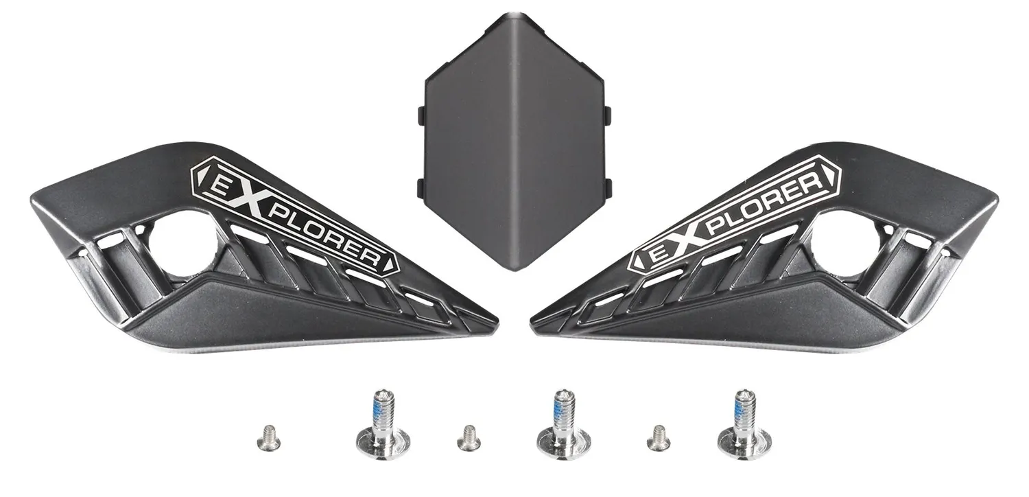 Mx701 Explorer Carbskruvar+Plattor Matt Svart