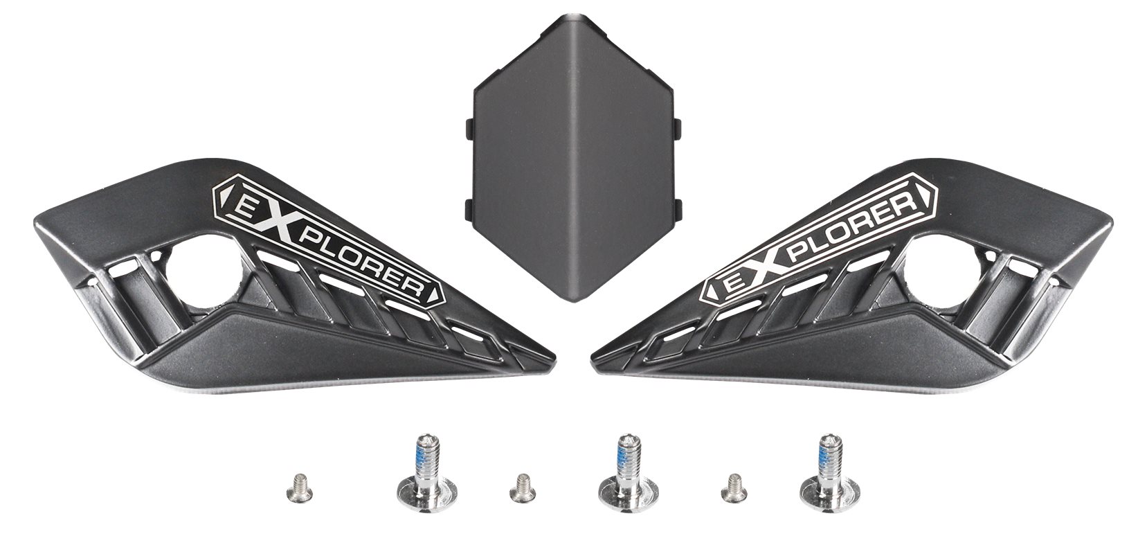 Mx701 Explorer Carbskruvar+Plattor Matt Svart