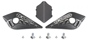 Mx701 Explorer Carbskruvar+Plattor Matt Svart