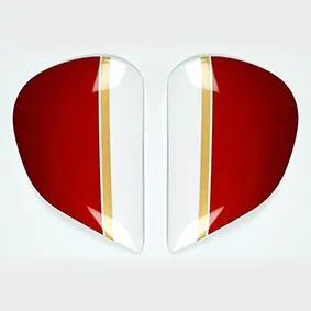 Saj Sidoplattor Matrix Röd