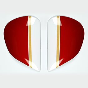 Saj Sidoplattor Matrix Röd