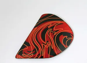 Saj Sidoplattor Camo Röd