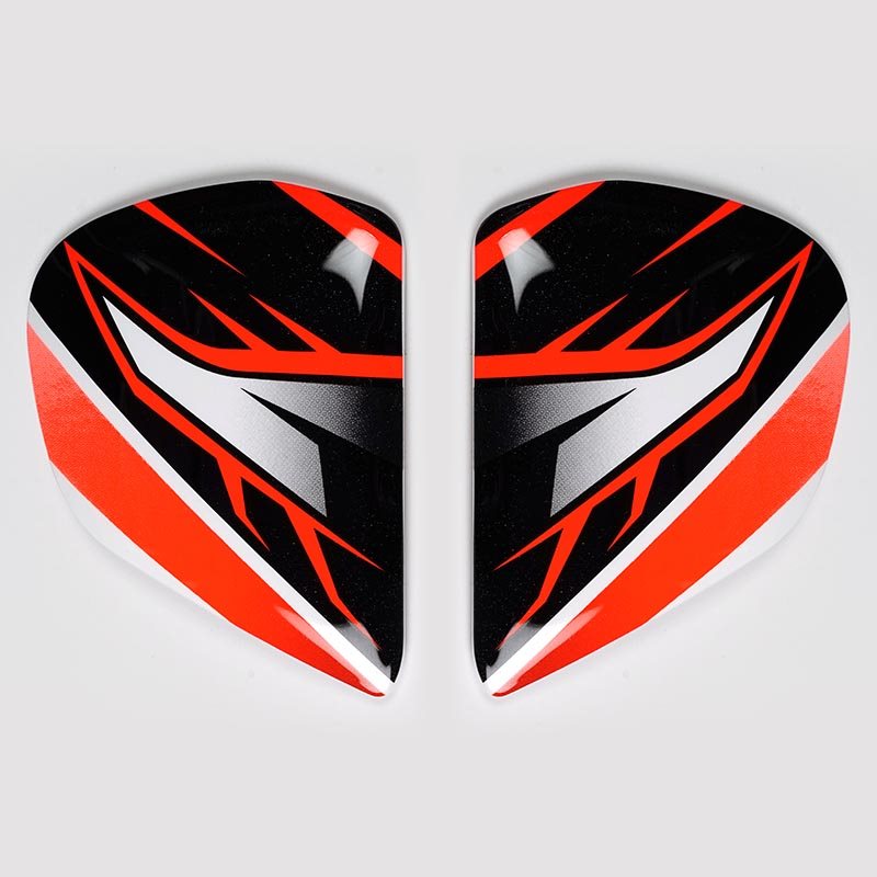 Vas V Sidoplattor Ghost Röd&Blå