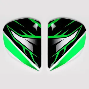 Vas V Sidoplattor Ghost Grön