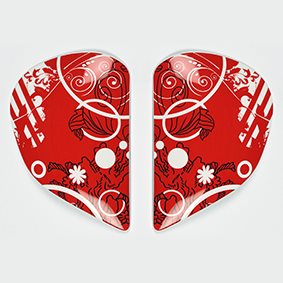 Saj Sidoplattor Fiction Röd