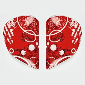 Saj Sidoplattor Fiction Röd