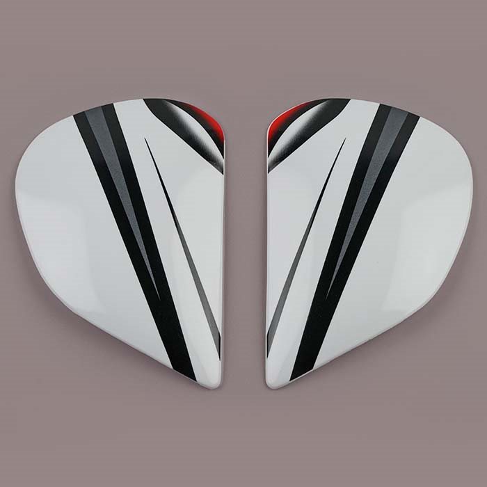 Saj Sidoplattor Vortex Röd