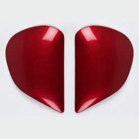 Saj Sidoplattor Streak Röd