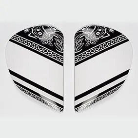 Saj Sidoplattor Ribbon Vit