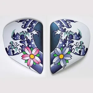 Vas V Sidoplattor Oriental Blå Frost