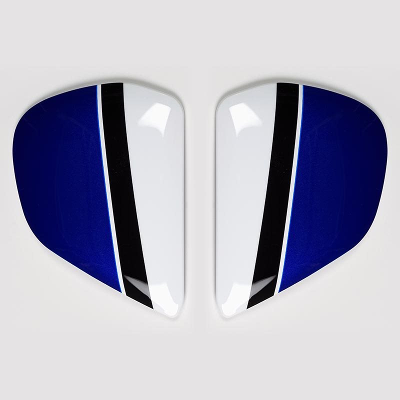 Vas V Sidoplattor Outline Blå