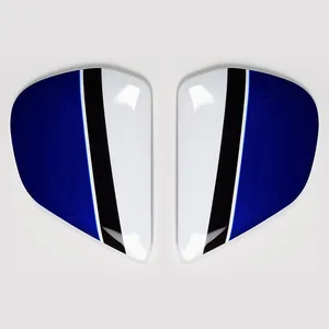 Vas V Sidoplattor Outline Blå