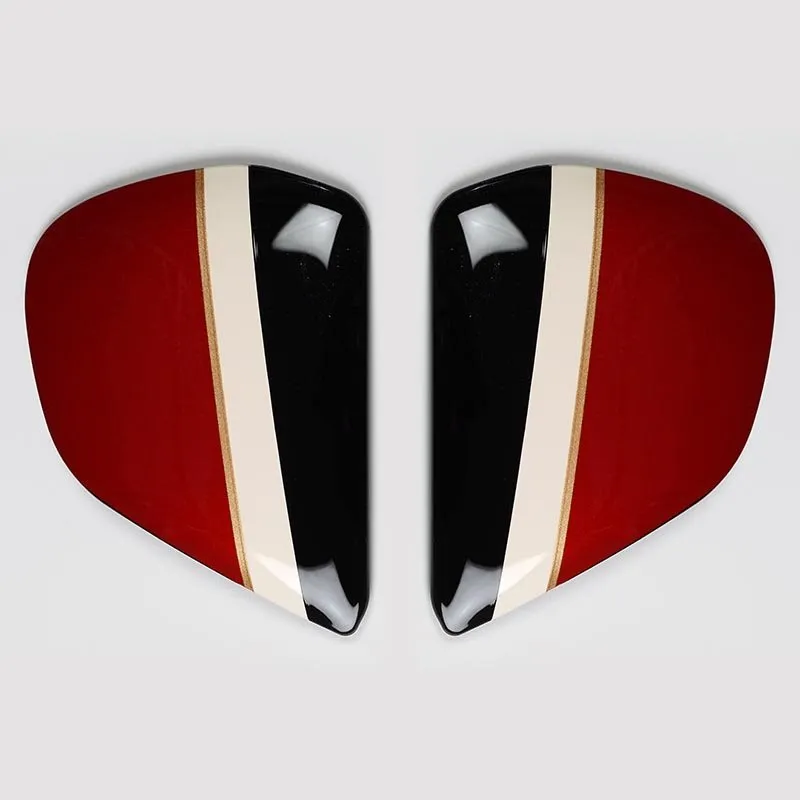 Vas V Sidoplattor Outline Cherry Röd