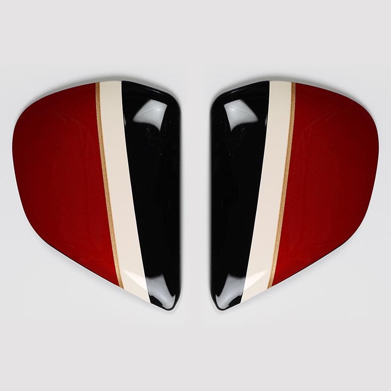 Vas V Sidoplattor Outline Cherry Röd