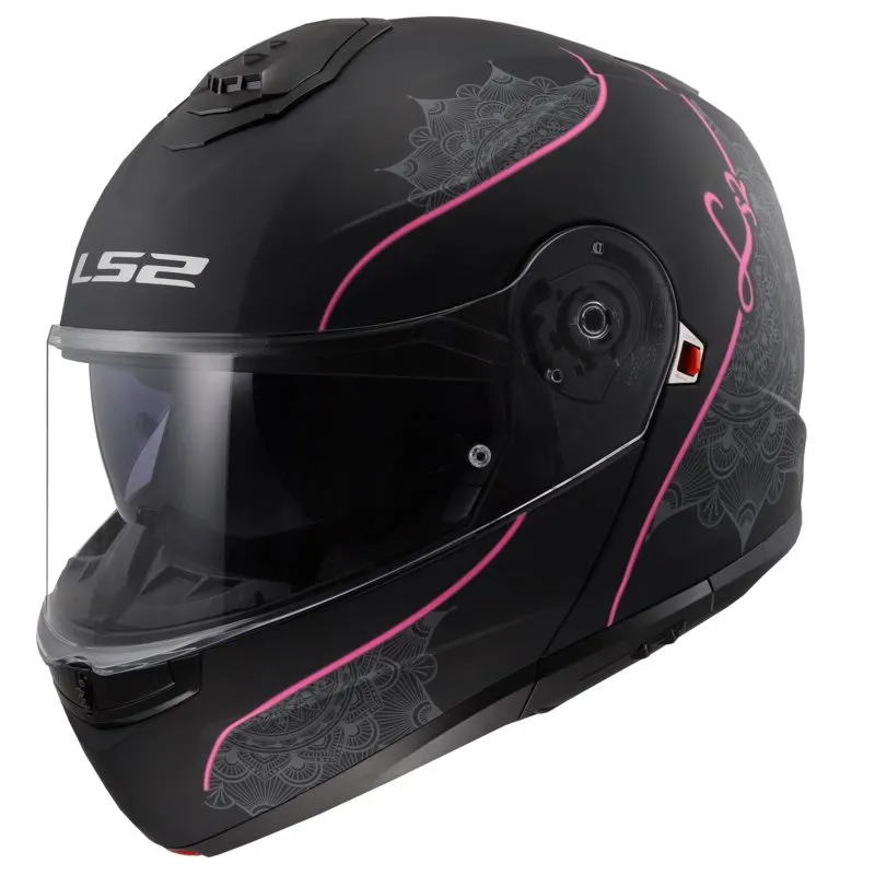 Hjälm Ls2 Ff908 Strobe Ii Lux Matt Svart/Rosa