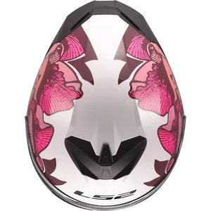 Hjälm Ls2 Ff820 Rapid Iii Poppies Ii Vit/Rosa