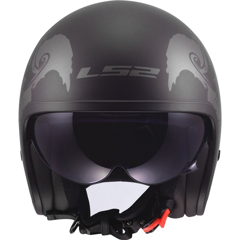 Hjälm Ls2 Of599 Spitfire Ii Willy Svart/Grå