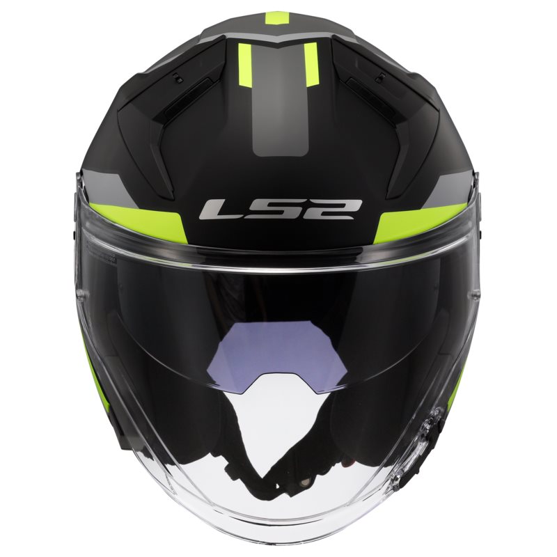 Hjälm Ls2 Of603 Infinity Ii Focus Matt Svart/Gul