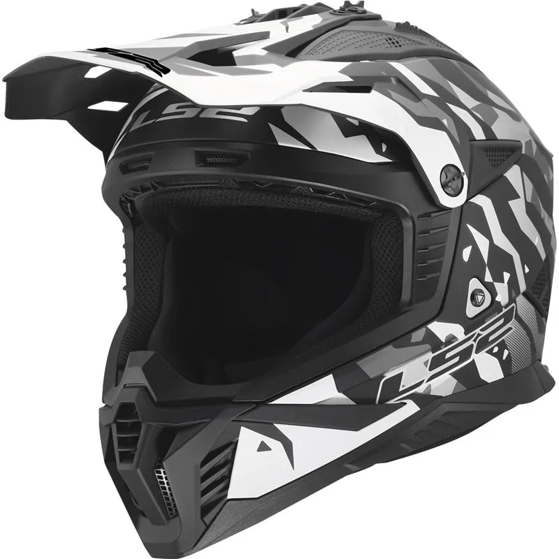 Hjälm Ls2 Mx708 Fast Ii Grotesk Svart/Grå
