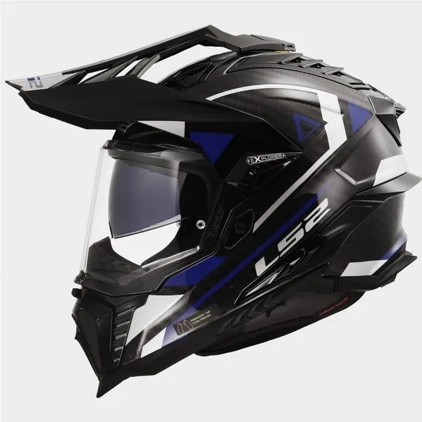Hjälm Ls2 Mx701 Explorer Carbon Adventure Blå