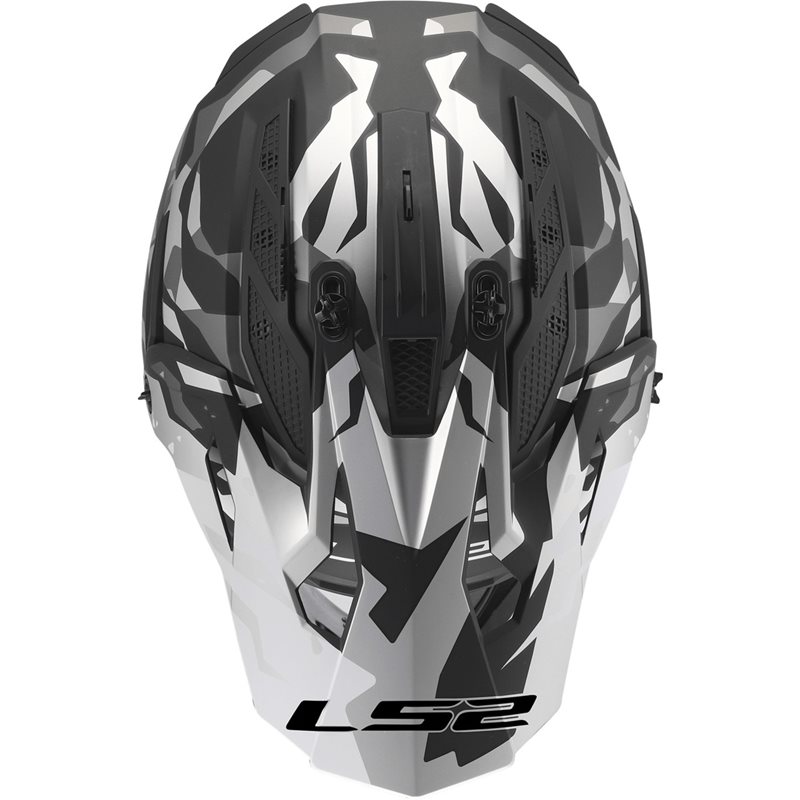 Hjälm Ls2 Mx708 Fast Ii Grotesk Svart/Grå