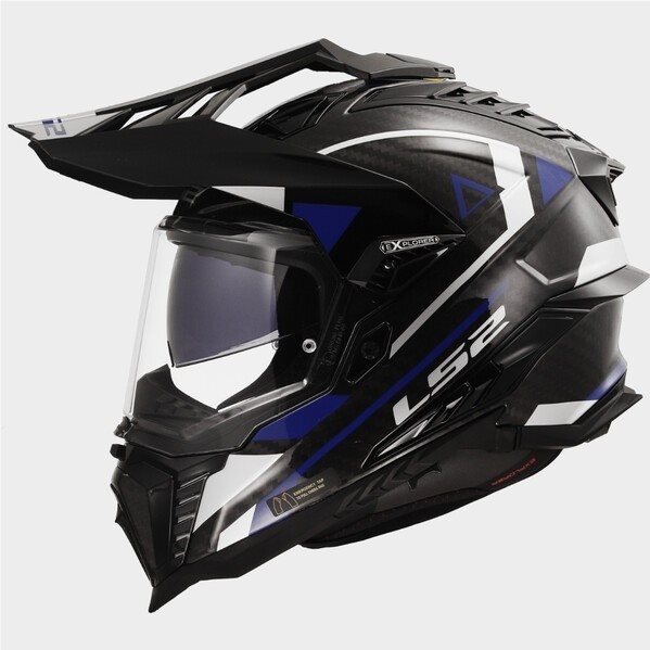 Hjälm Ls2 Mx701 Explorer Carbon Adventure Blå