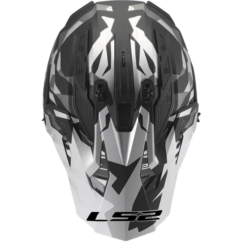 Hjälm Ls2 Mx708 Fast Ii Grotesk Svart/Grå