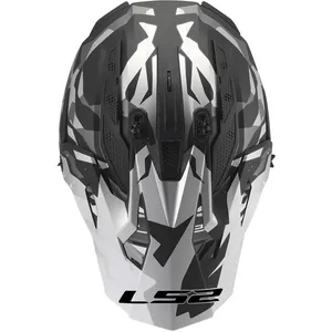 Hjälm Ls2 Mx708 Fast Ii Grotesk Svart/Grå