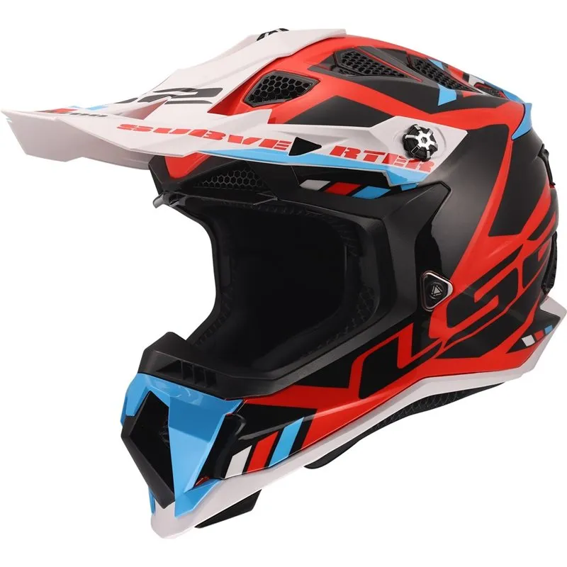 Hjälm Ls2 Mx700 Subverter Stomp Vit/Blå/Röd