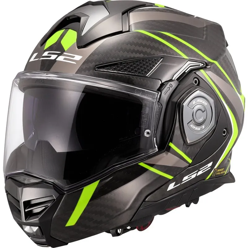 Hjälm Ls2 Ff901 Advant X Carbon Future Gul