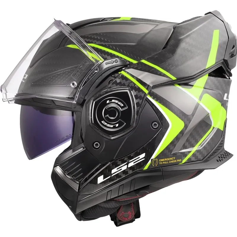 Hjälm Ls2 Ff901 Advant X Carbon Future Gul