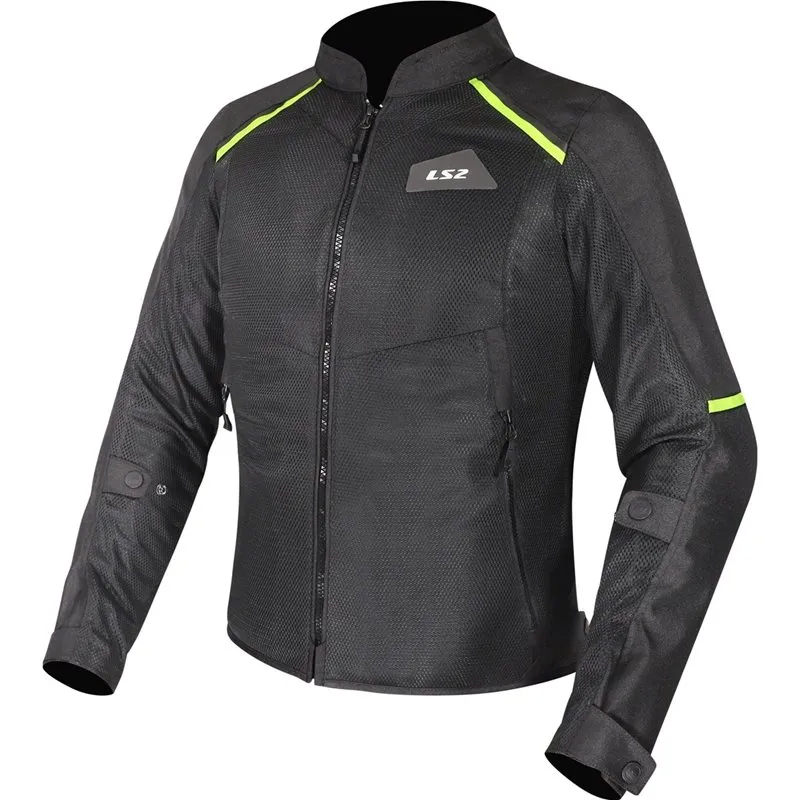 Jacka Ls2 Breeze Dam Svart/Gul