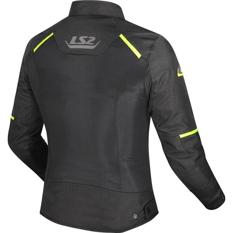 Jacka Ls2 Breeze Dam Svart/Gul