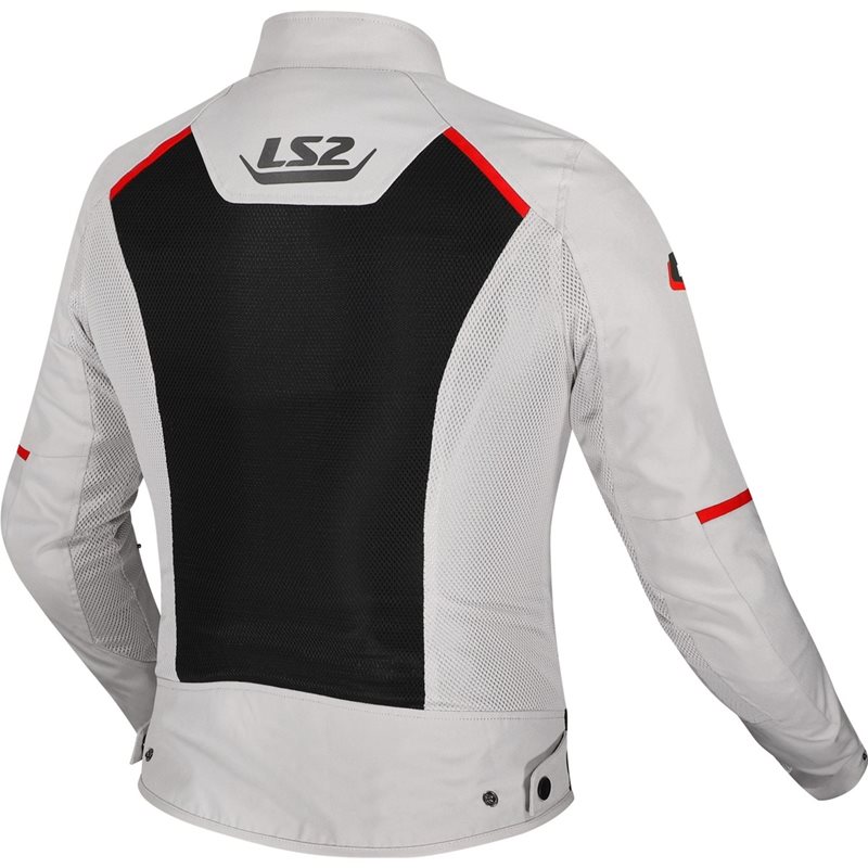 Jacka Ls2 Breeze Dam Grå/Svart/Röd