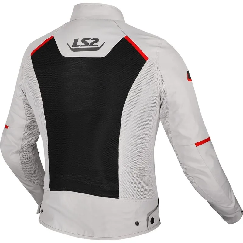 Jacka Ls2 Breeze Dam Grå/Svart/Röd