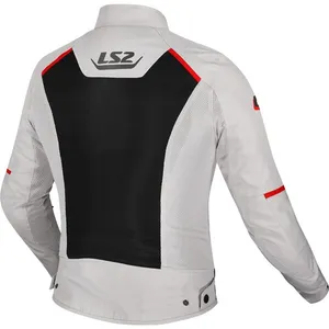 Jacka Ls2 Breeze Dam Grå/Svart/Röd