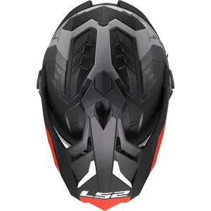 LS2 MX701 Explorer Hexa Svart/Röd/Grå